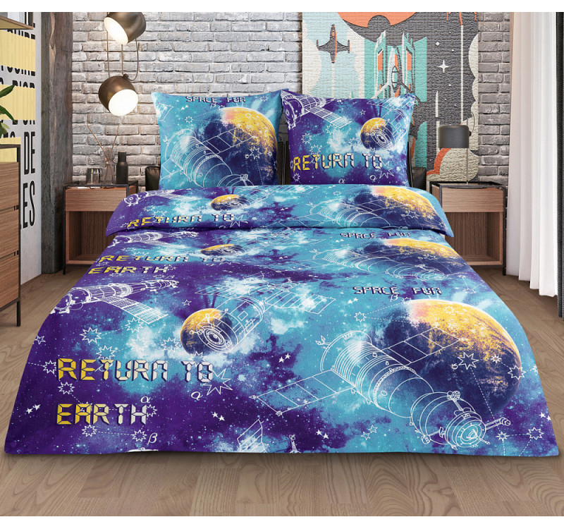 Бязь детская 150 см 120 г/м2 svk Галактика 12300-1 