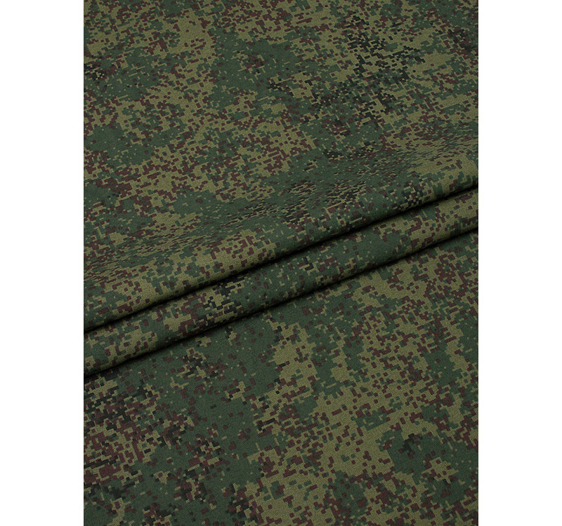 Ткань Габарит набивная 150 см 160 г/м2 Камуфляж цифра 123-4