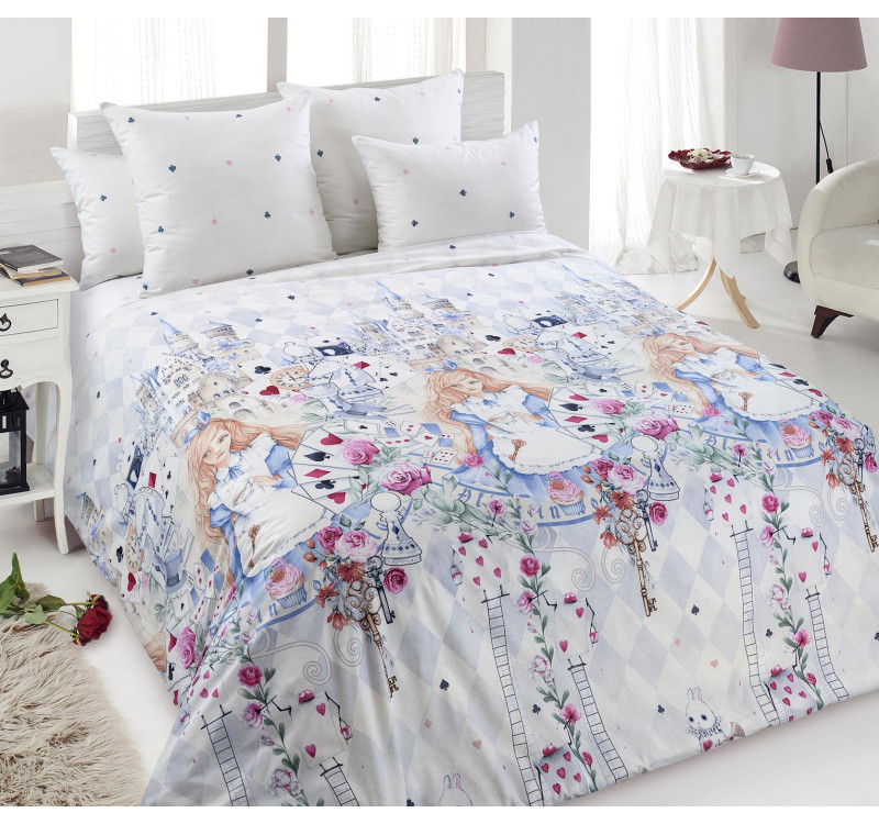 Ткань Перкаль 220 см 110 г/м2 рис.209751 Зазеркалье основной 1
