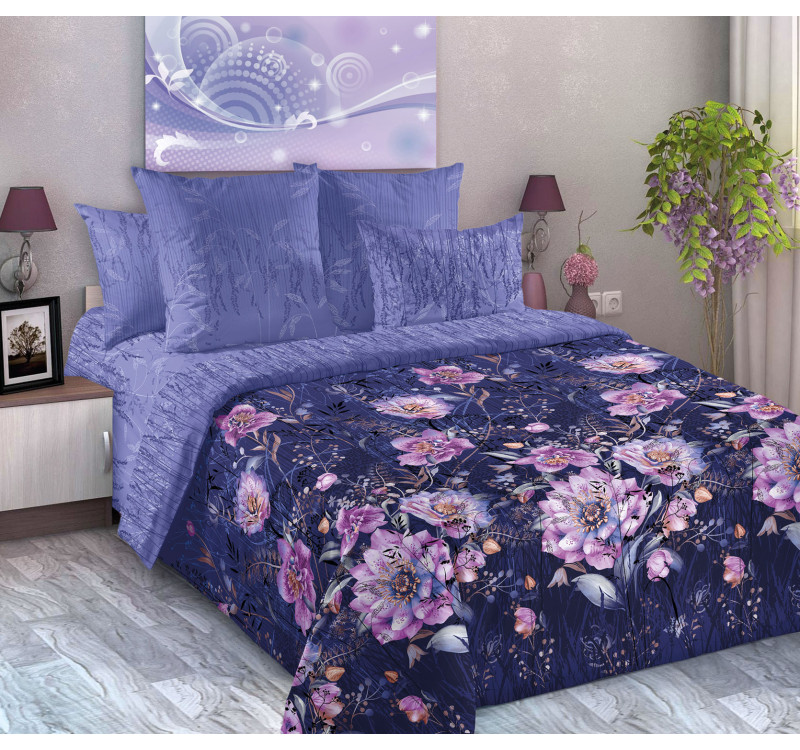 Ткань Перкаль 220 см 110 г/м2 рис.660611 Вечерние грезы 1