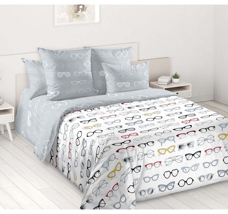 Ткань Перкаль 220 см 110 г/м2 рис.663491 Очки основной 1