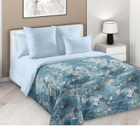 Ткань Перкаль 235 см 110 г/м2 рис.662941 Аква основной 1