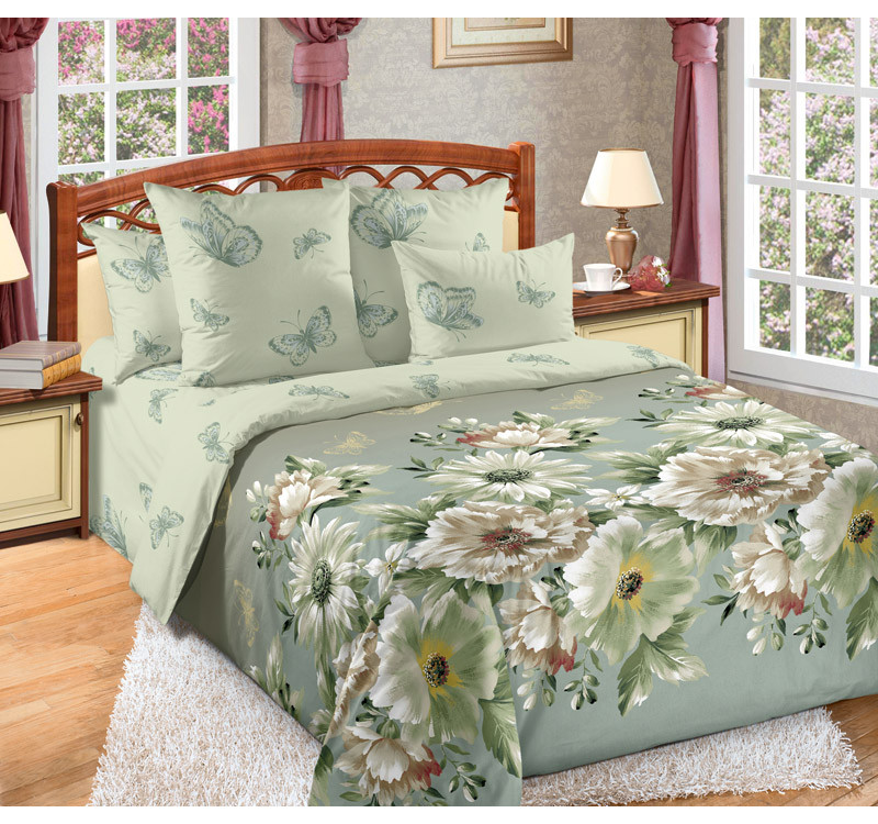Ткань Перкаль 220 см 110 г/м2 рис.1225701 Каролина 1