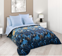 Ткань Перкаль 220 см 110 г/м2 рис.665831 Полночь 1