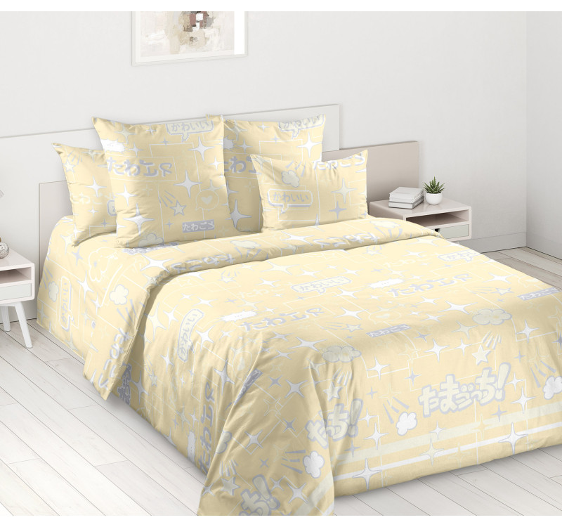 Ткань Перкаль 220 см 110 г/м2 рис.663451 Кавай компаньон 1