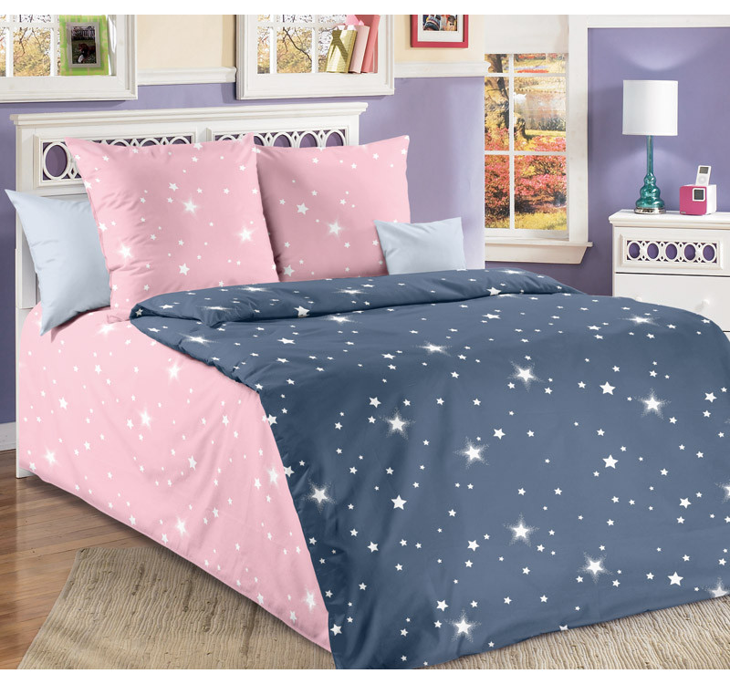 Ткань Перкаль 150 см 110 г/м2 рис.204562 Звездное небо 2
