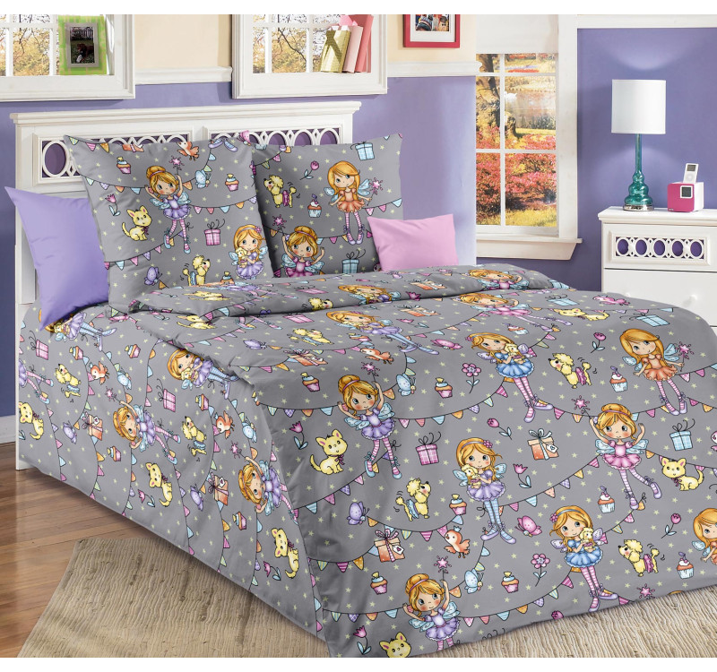 Ткань Перкаль 150 см 110 г/м2 рис.664381 Чародейки 1