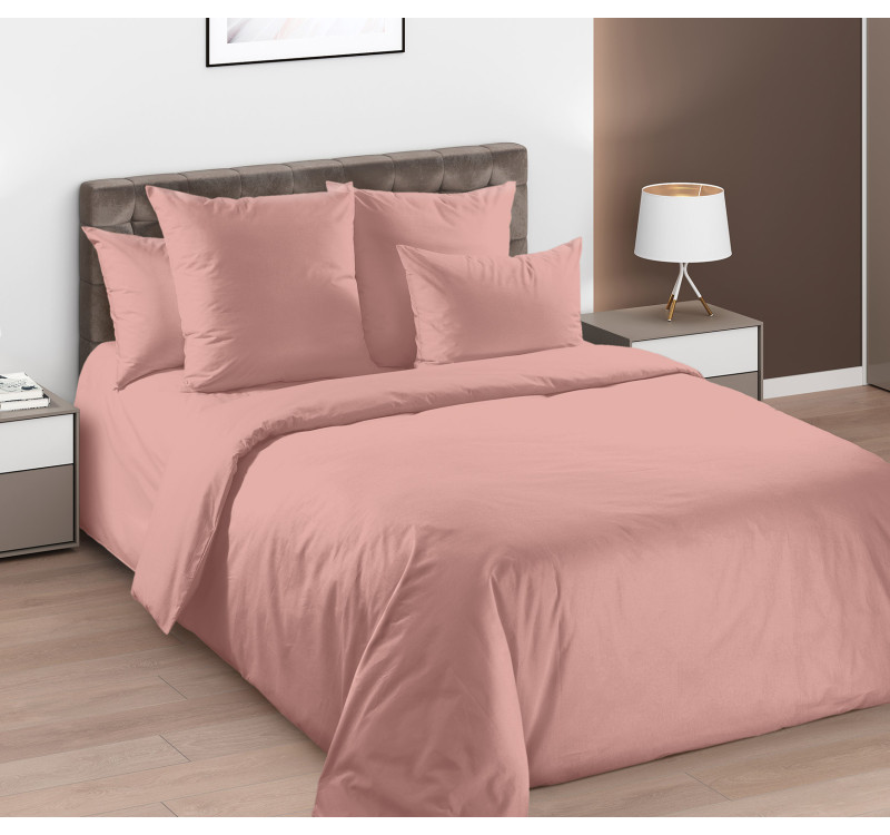 Ткань Перкаль 235 см 125 г/м2 рис.70198 Терракотовый