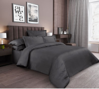 Ткань Сатин 250 см 120г/м2 рис.8620413 Графитовый