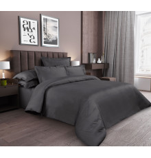 Ткань Сатин 250 см 120г/м2 рис.8620413 Графитовый