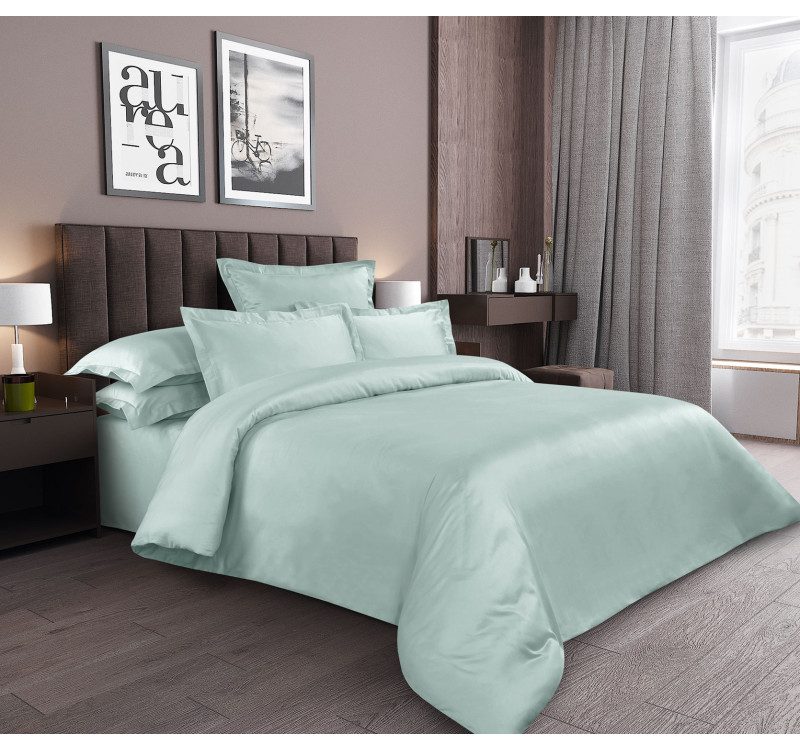 Ткань Сатин 250 см 120г/м2 рис.860129 Зеленый