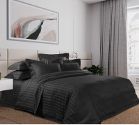 Ткань Сатин 250 см 120г/м2 рис.8666113 Черный