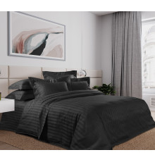 Ткань Сатин 250 см 120г/м2 рис.8666113 Черный