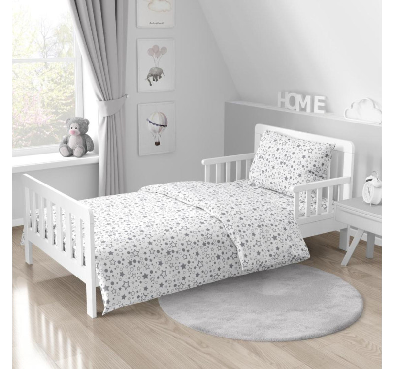 Ткань Перкаль 150 см наб 64016-1 Серое ассорти на белом 