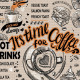Ткань Полотно вафельное 50 см наб 62001-1 Time coffee 