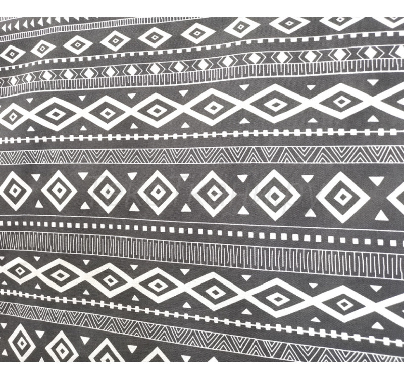 Ткань Рогожка 150 см, 160 г/м2, Набивная рис. Этника, арт. 3125-2 
