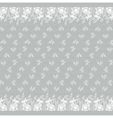 Ткань Рогожка 150 см, 160 г/м2, Набивная рис. Зайчики, арт. 3158-1
